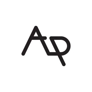 Ap initial letter vector logo 스톡 일러스트
