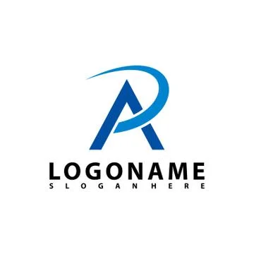 AP Letter Logo Design with Creative Modern Trendy Typography, AR Letter Logo  Illustrazione stock