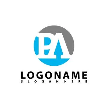 AP Letter Logo Design with Creative Modern Trendy Typography, AR Letter Logo  Stock Illustration