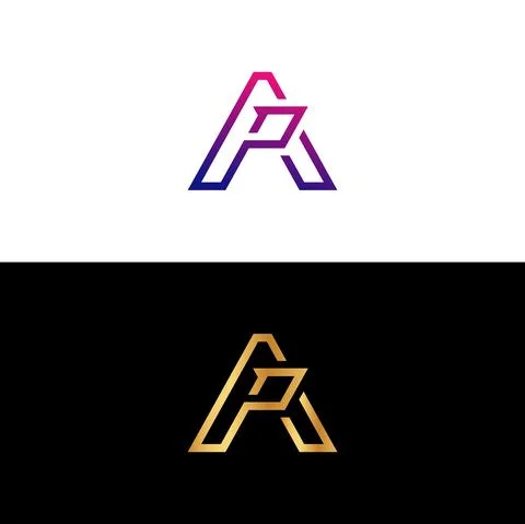 AP letter logo design vector template, a p logo design, a logo Stock Illustration