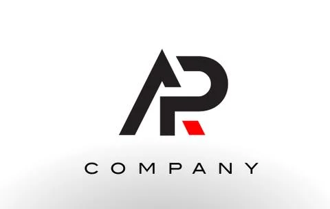 AP Logo.  Letter Design Vector. Stock Illustration