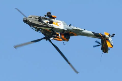 Apache ah-64d solo display team Foto stock