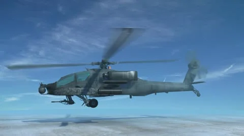 Apache attack helicopter. Video stock 12038442