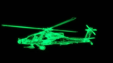 Apache attack helicopter. Video stock 12040793