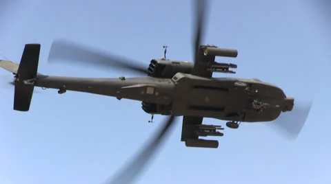 Apache Helicopter Up Close Stock-Footage 24790429