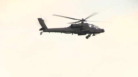 Apache Helicopter Up Close Stock Footage 24790571