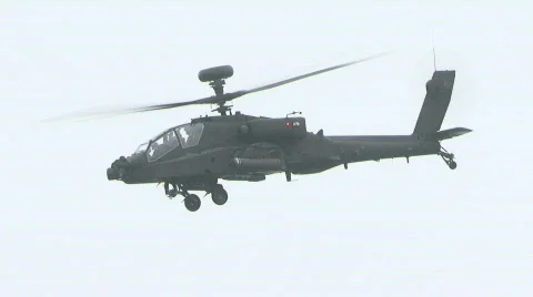 Apache helicopter flying 7 Stock-Footage 289605
