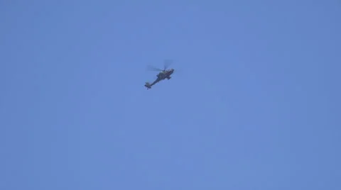 Apache Helicopter - Mosul Offensive - Kurdistan, Iraq Video stock 68999640