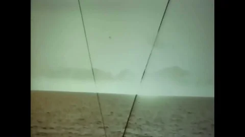 The Apache nuclear test shot explodes into a mushroom cloud in the Pacific Stock Footage 88828303