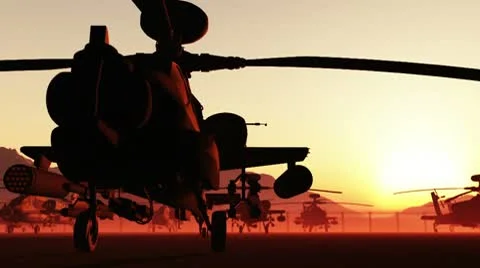 Apaches Base 02 loop Video stock 10318011