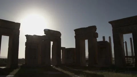 Apadana lion in timelaps Stock Footage 161801862