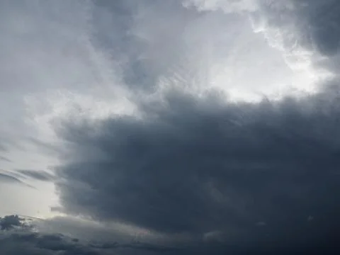 Apart of cloud on dark sky 06 Stock Photos