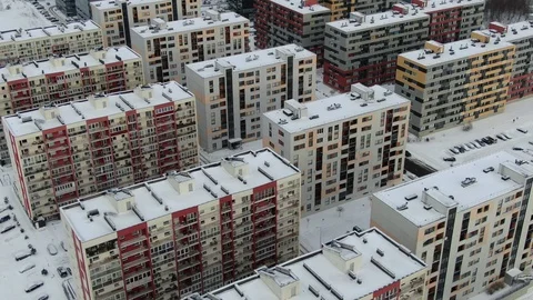 Apartaments Buildings Stock Footage 101367369