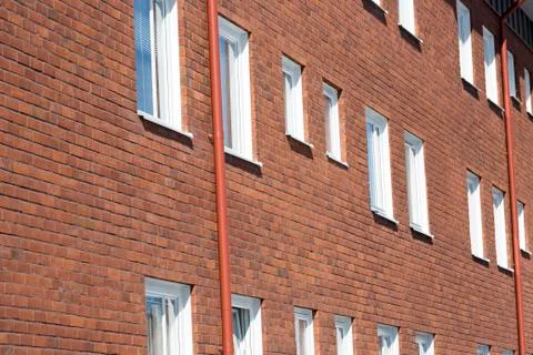 Apartmend building with Windows Stock Photos