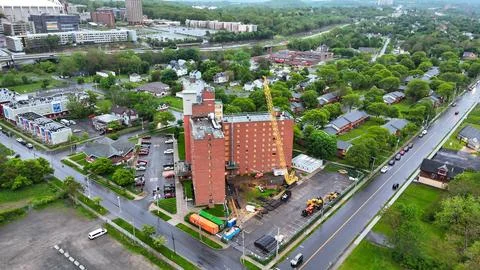 Apartment - Almus Olver Apts. - Construction - Syracuse, NY Stockfoto's
