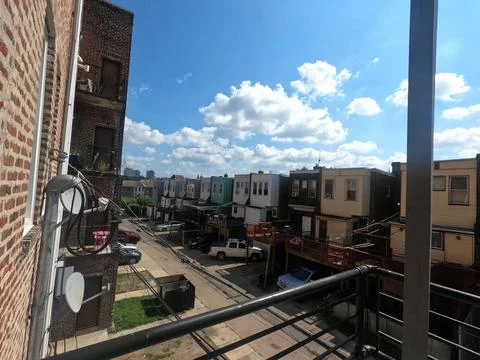 Apartment balcony view Stock Photos