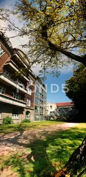 Apartment block in park Stock Photos
