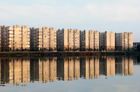 Apartment block Stock Photos