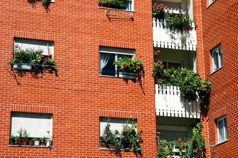Apartment block Stock Photos