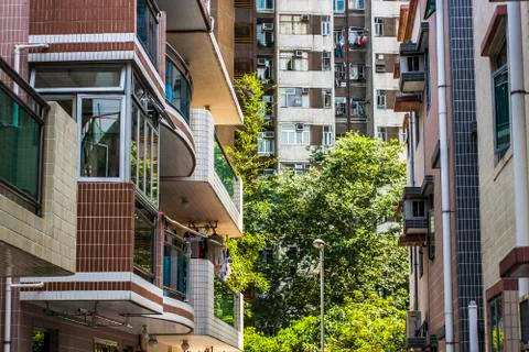 Apartment block Stock Photos