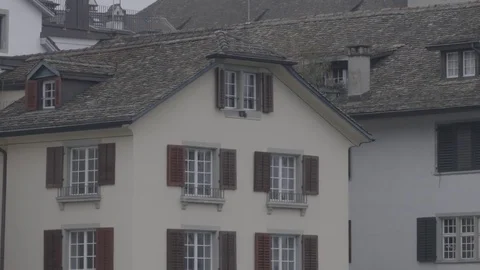 Apartment Blocks, Zurich Stock Footage 74168181