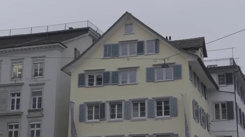 Apartment Blocks, Zurich Stock Footage 74168213