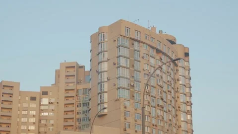 Apartment Building Closeup Stock Footage 149912287