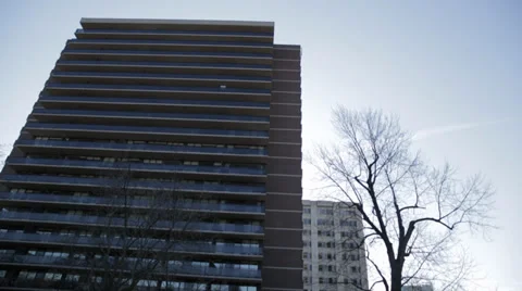 Apartment building Stock Footage 34027893