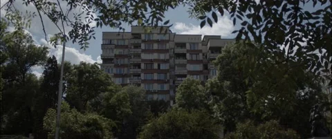 Apartment building Stock Footage 131869873