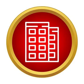 Apartment building icon representing real estate housing Ilustração Stock
