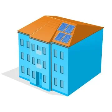 Apartment Building Ilustración de archivo