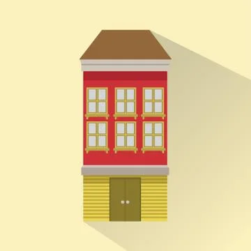 Apartment Building Ilustración de archivo