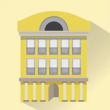 Apartment Building Ilustración de archivo