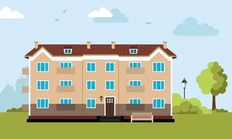Apartment building Stock Illustration