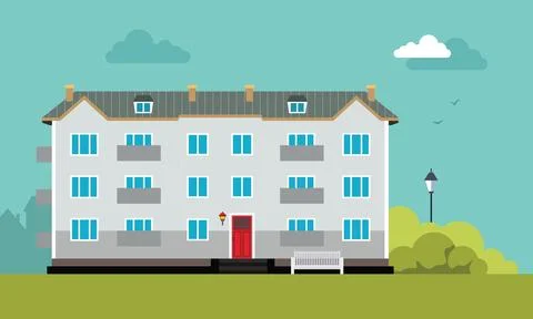 Apartment building Stock Illustration