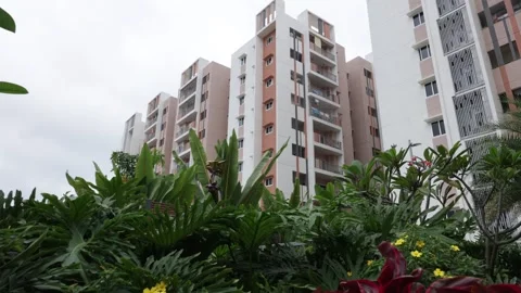 Apartment-building-india Video stock 297185658