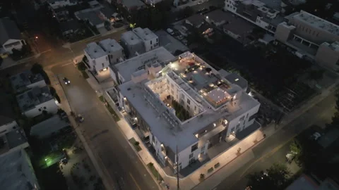 Apartment building sunrise Stock Footage 219903923
