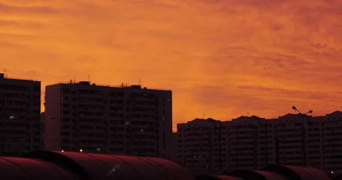 Apartment buildings Stock Footage 136560132