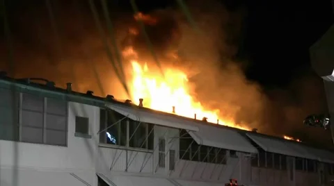 Apartment Complex Fire 15 Stock Footage 934894