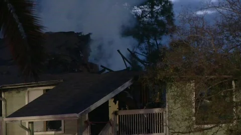 Apartment Complex Fire 8 Stock Footage 688832