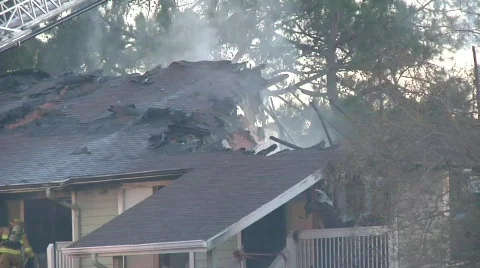Apartment Complex Fire Stock Footage 688882