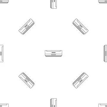 Apartment conditioner pattern seamless Stock Illustration