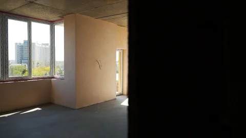 Apartment on the construction site Video stock 107328260