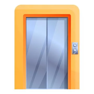 Apartment elevator icon, cartoon style Stock Illustration
