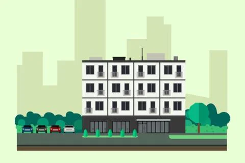 Apartment house Stock Illustration