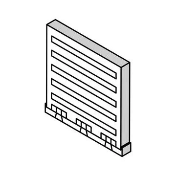 Apartment house isometric icon vector illustration 스톡 일러스트