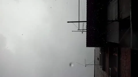 Apartment house rain Stock Footage 11149030