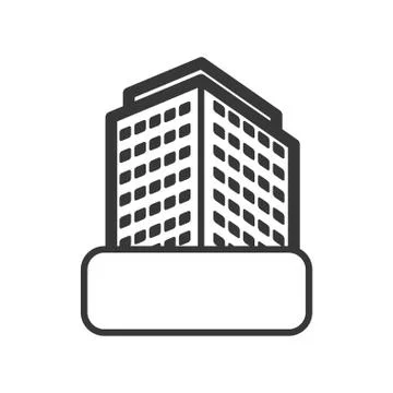 Apartment icon. building design. Vector graphic Ilustración de archivo