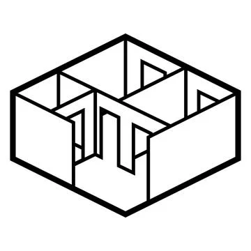 Apartment icon in isometry style. Real estate image for website, app, logo, UI Stock Illustration