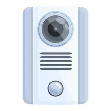 Apartment intercom icon cartoon vector. Video system Stock Illustration